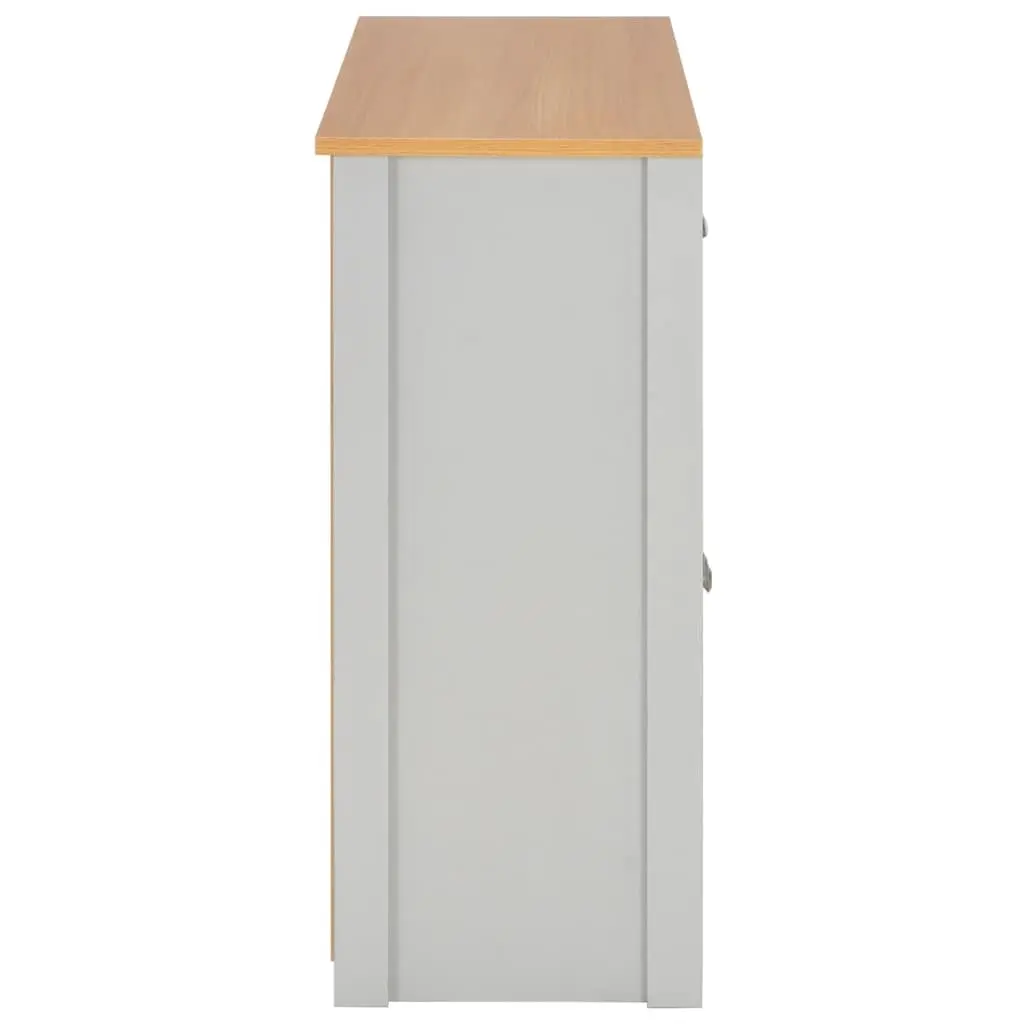 Sideboard Grey Storage Cabinet 2 Drawers 3 Doors Hallway Console Furniture