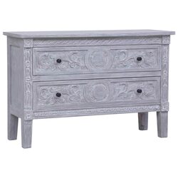 Sideboard Cabinet Dimensions 90x30x60 cm with 2 Drawers Grey