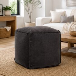 Compact Velvet Pouffe Ottoman: Dimensions and Specs