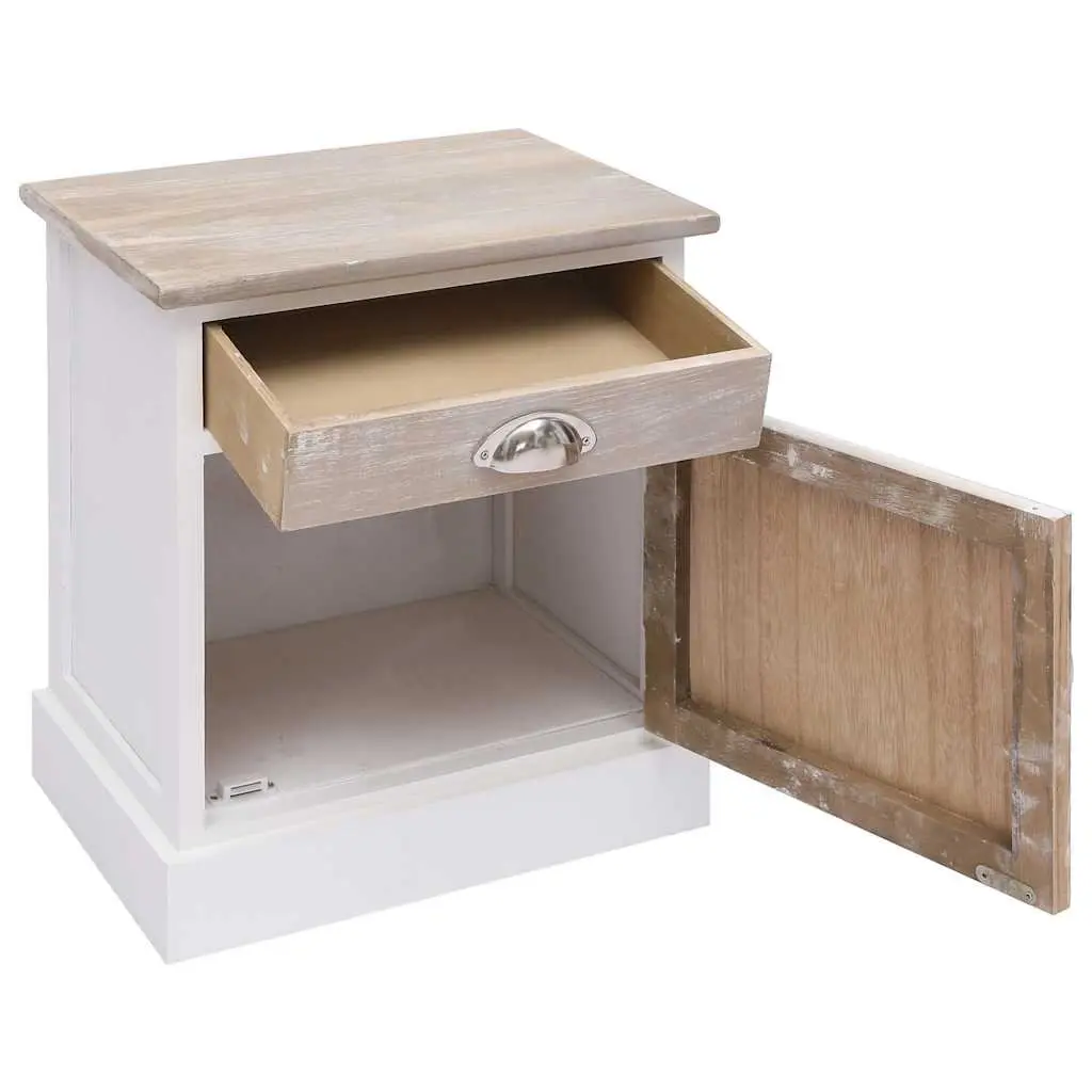 Paulownia Wood Nightstand Set of 2