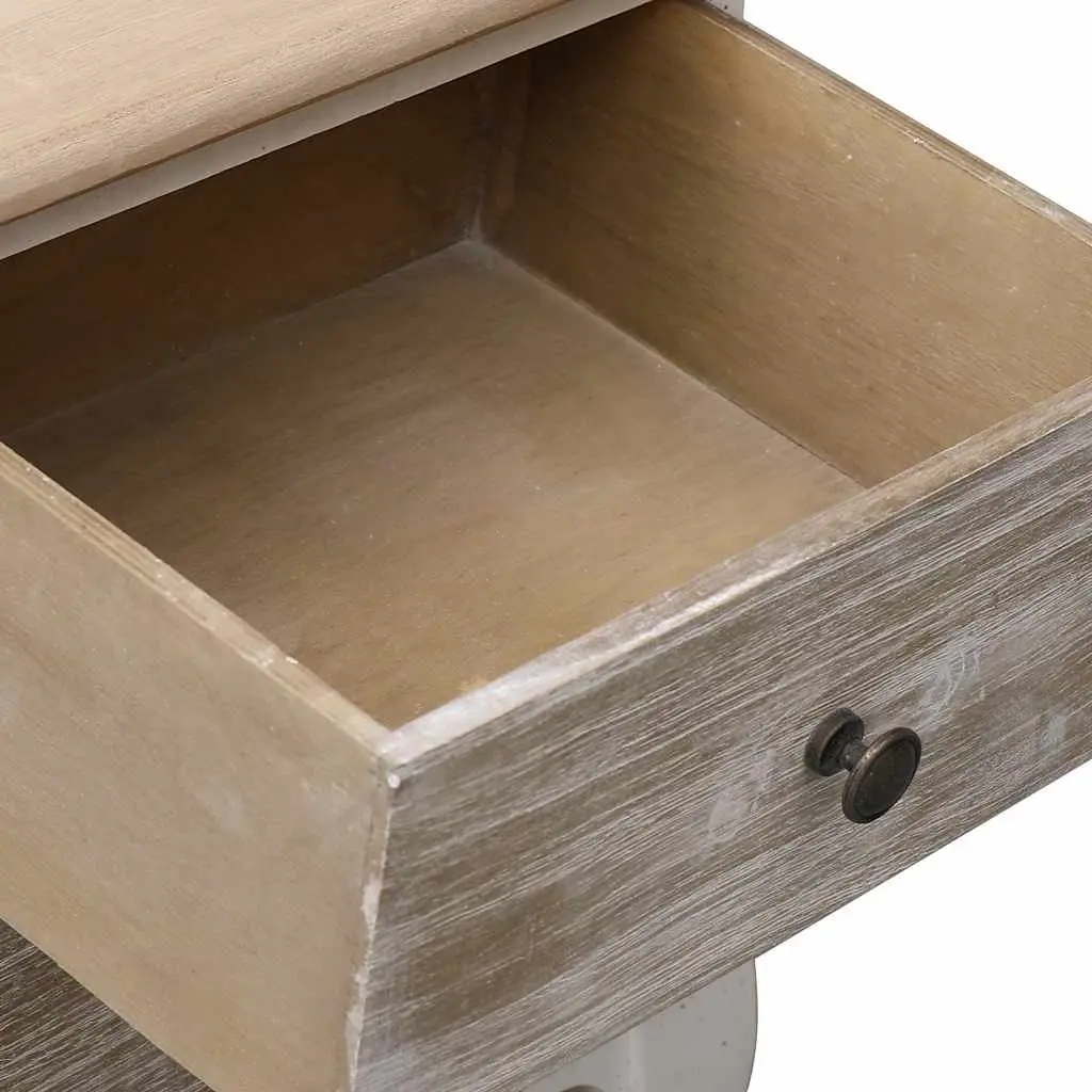 Bedside Cabinets for Bedroom 35x30x50 cm White Wooden Nightstands 2 Piece Storage Drawers