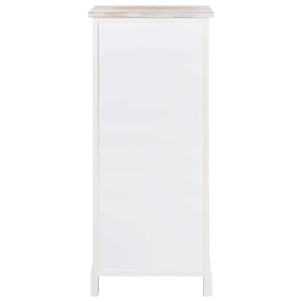 White Wooden Side Cabinet 3 Drawer 1 Door Chest Storage Furniture Bedroom