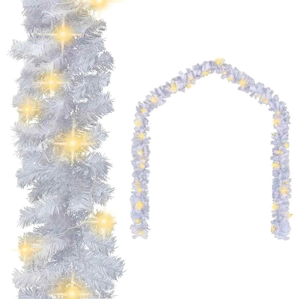 Christmas Garland LED Lights 10m White Indoor Outdoor Decoration Stair Handrail