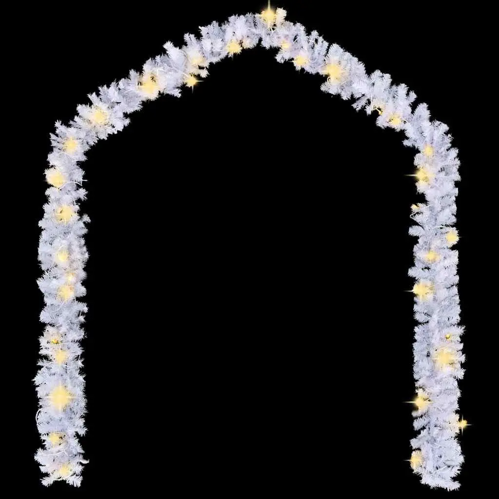 Christmas Garland LED Lights 10m White Indoor Outdoor Decoration Stair Handrail