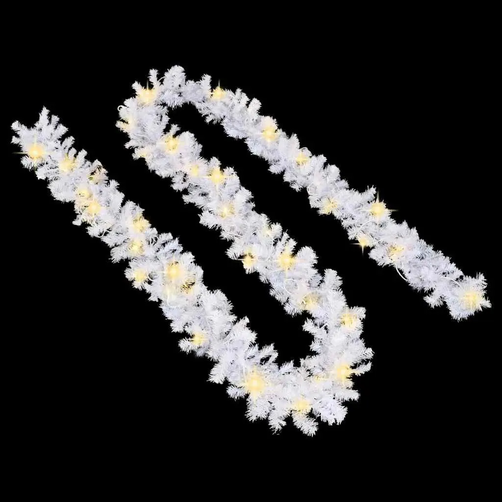 Christmas Garland LED Lights 10m White Indoor Outdoor Decoration Stair Handrail