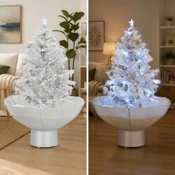 Specifications of White Snowing Christmas Tree with Lights, 75cm
