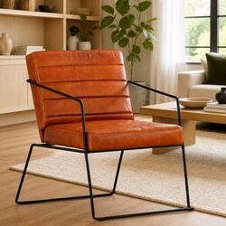 Specifications of Real Leather Armchair - Brown