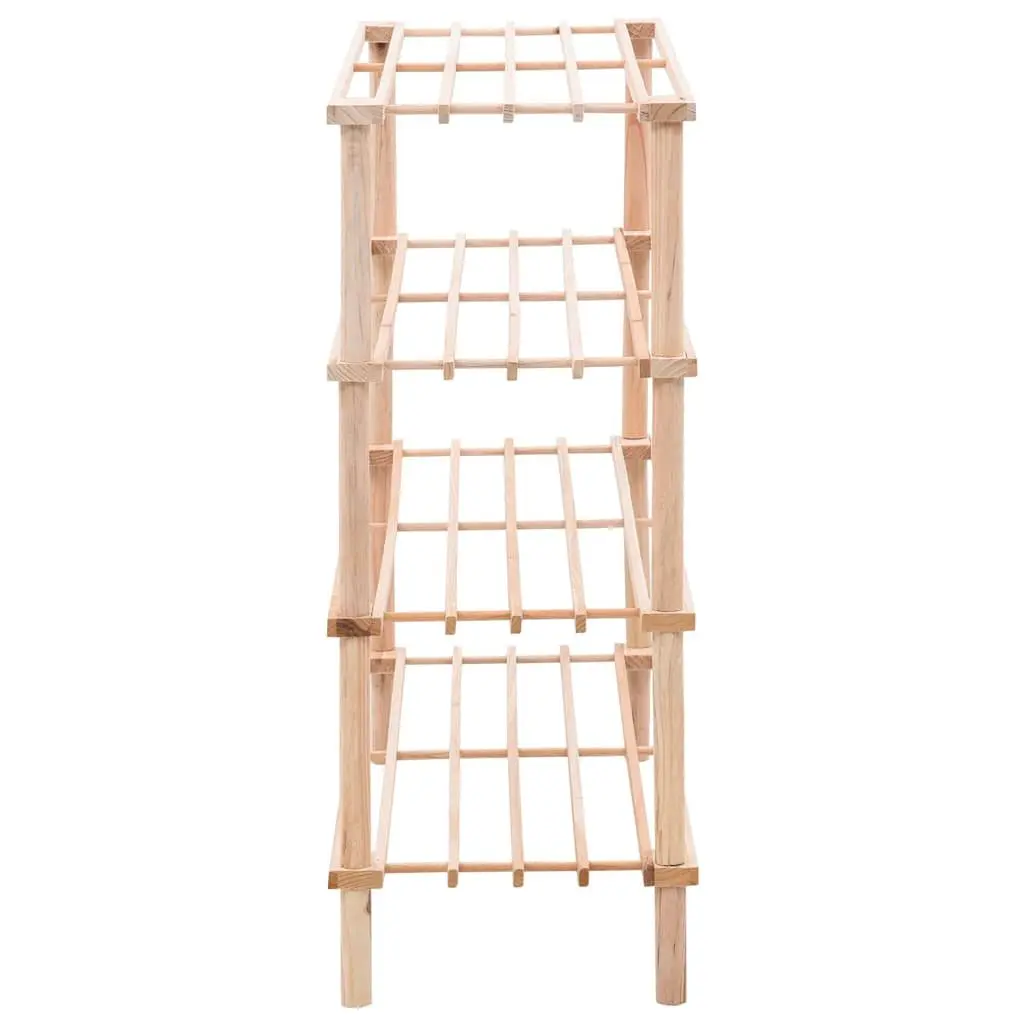 4-Tier Wooden Shoe Rack Storage Organiser Entryway Shelf Beige