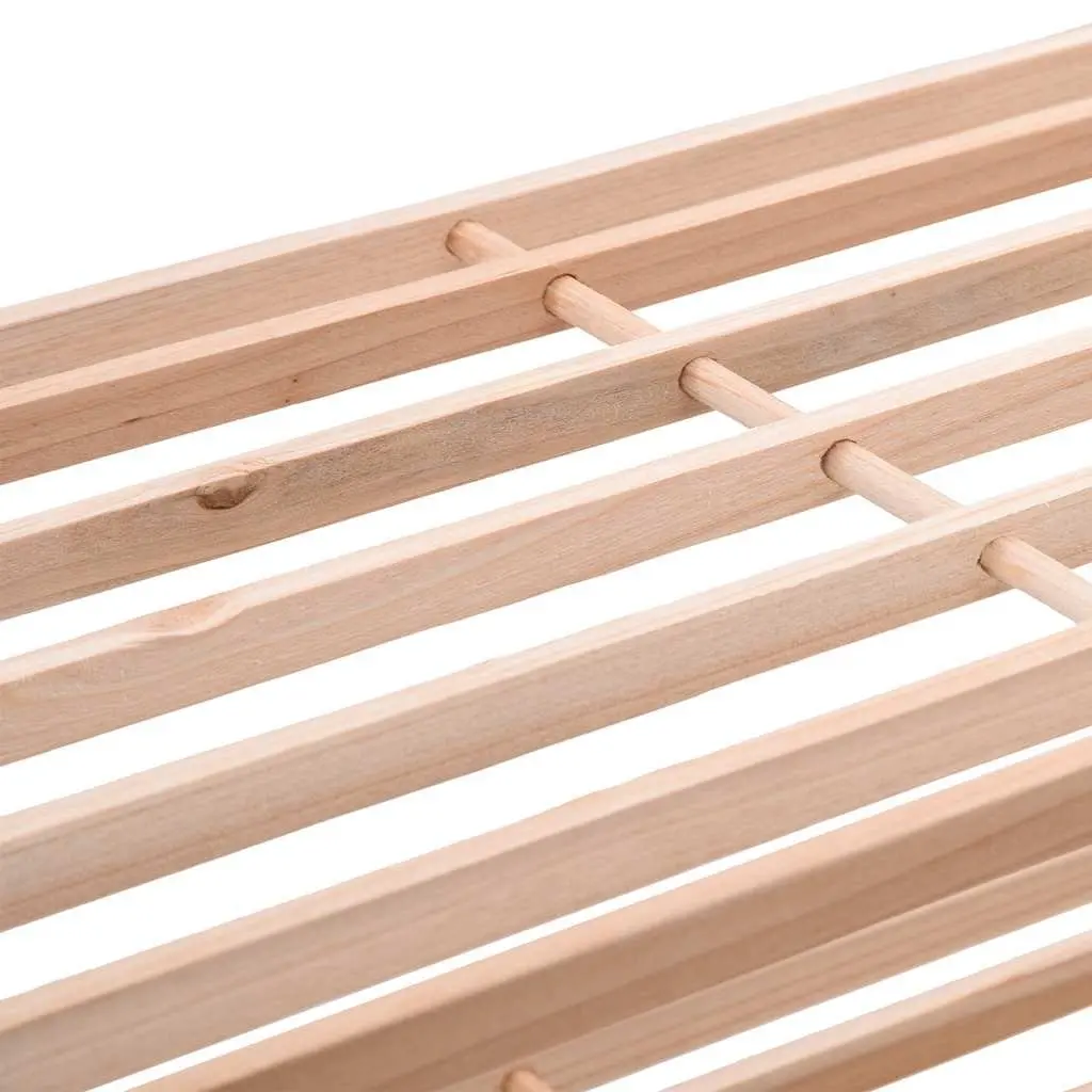 4-Tier Wooden Shoe Rack Storage Organiser Entryway Shelf Beige