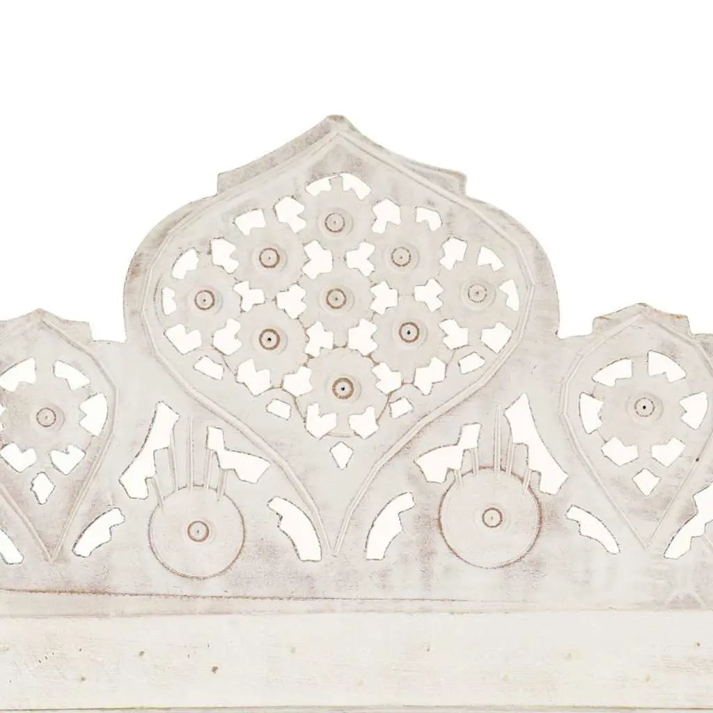 4-Panel Room Divider Hand Carved Wooden Privacy Screen Folding Bedroom