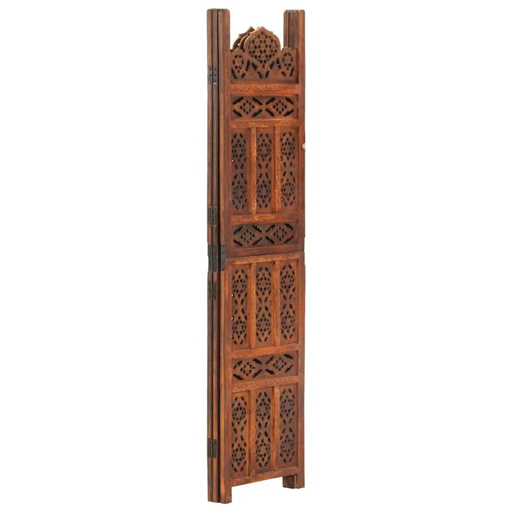 Hand Carved 3-Panel Room Divider