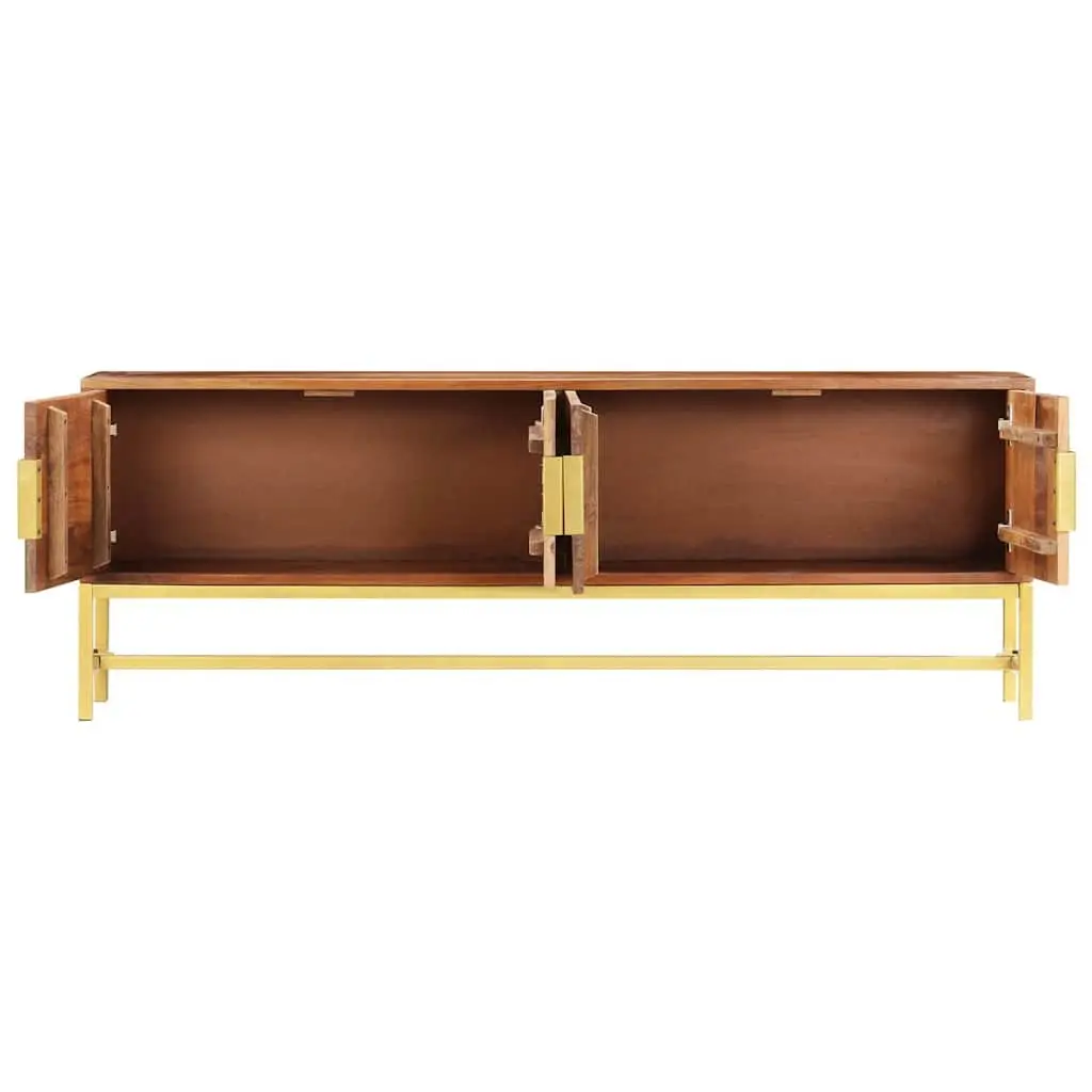 TV Cabinet 140x30x50 cm Brown Solid Acacia Wood Living Room Storage Unit