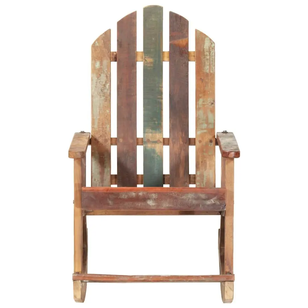 Rocking Chair Solid Reclaimed Wood Garden Outdoor Patio Relaxation Furniture