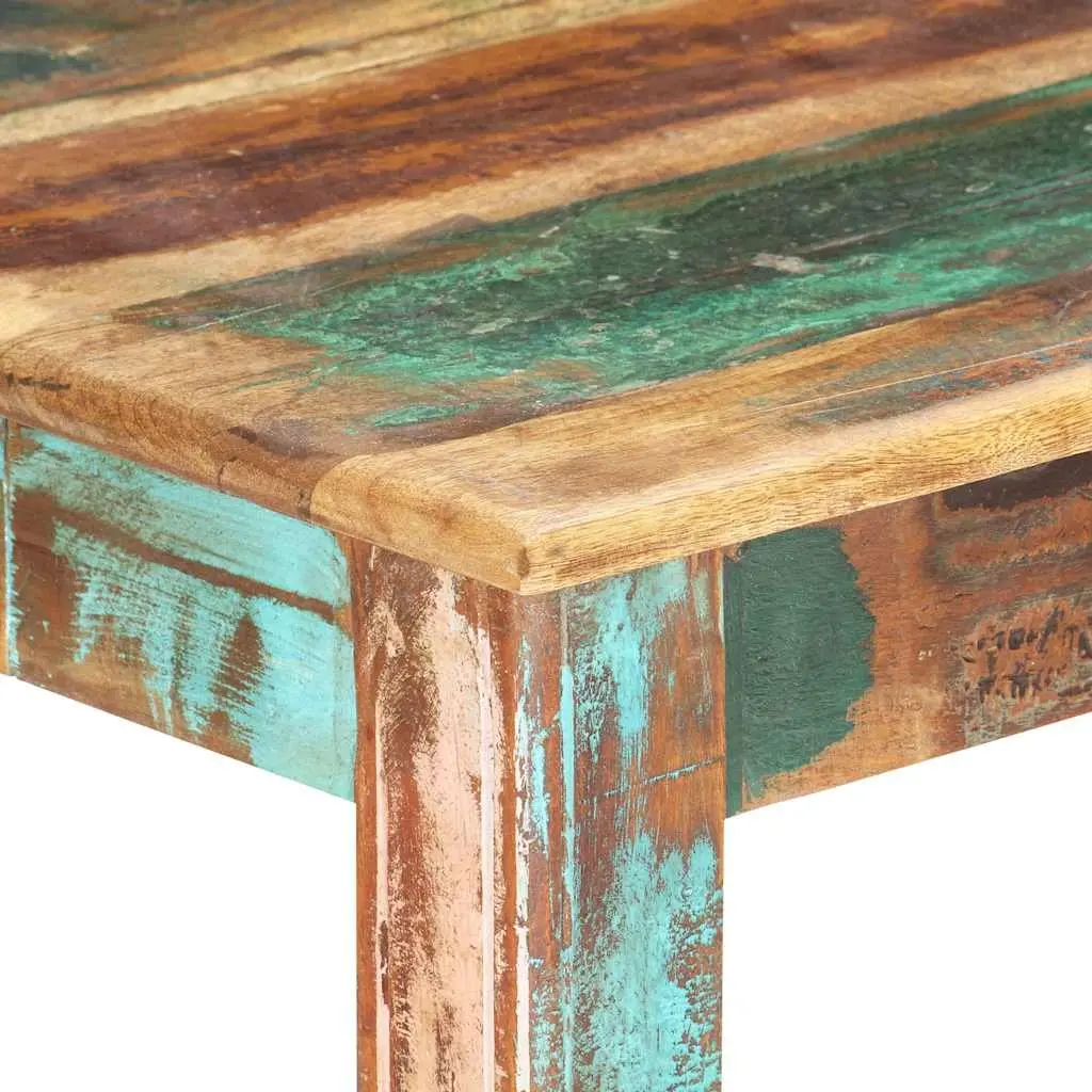 Dining Table Solid Reclaimed Wood Kitchen Room Furniture 140x70x76cm Antique