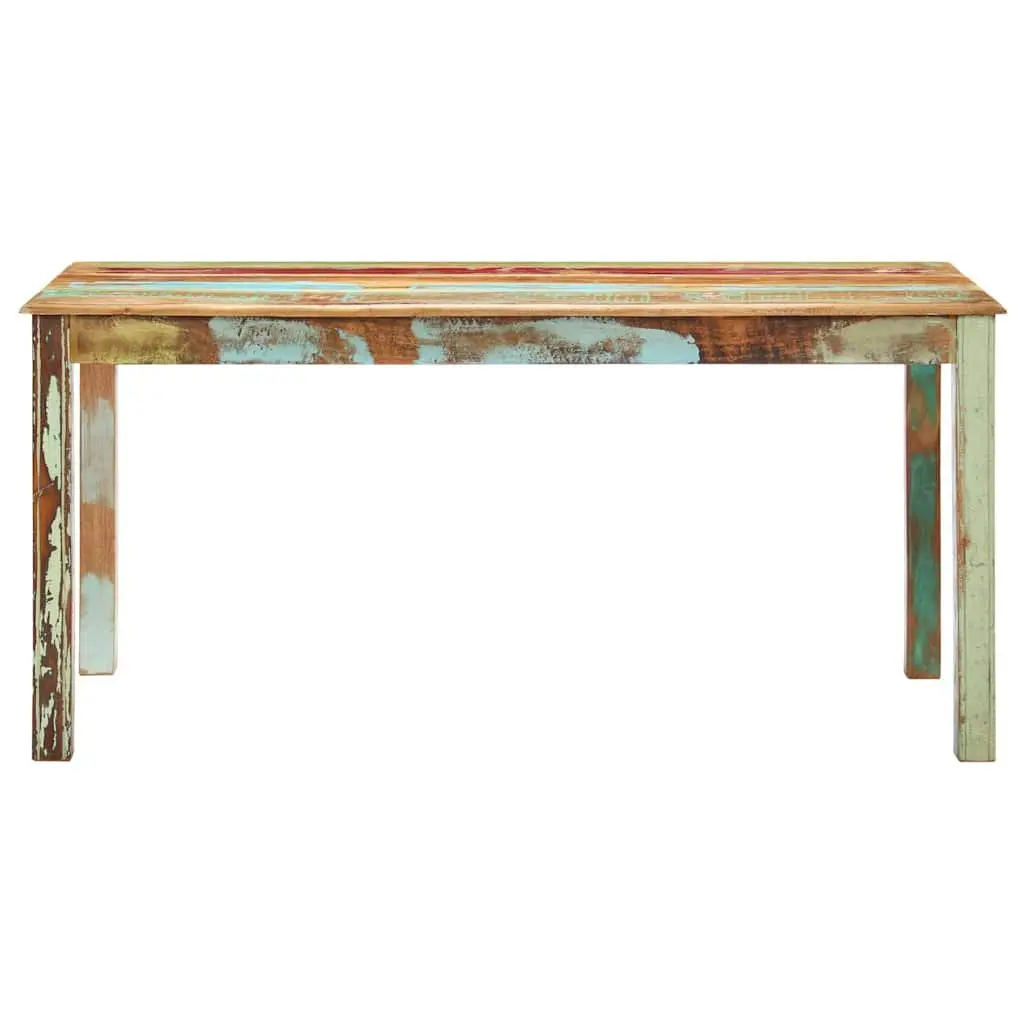 Dining Table Solid Reclaimed Wood 160x80x76 cm Kitchen Room Furniture