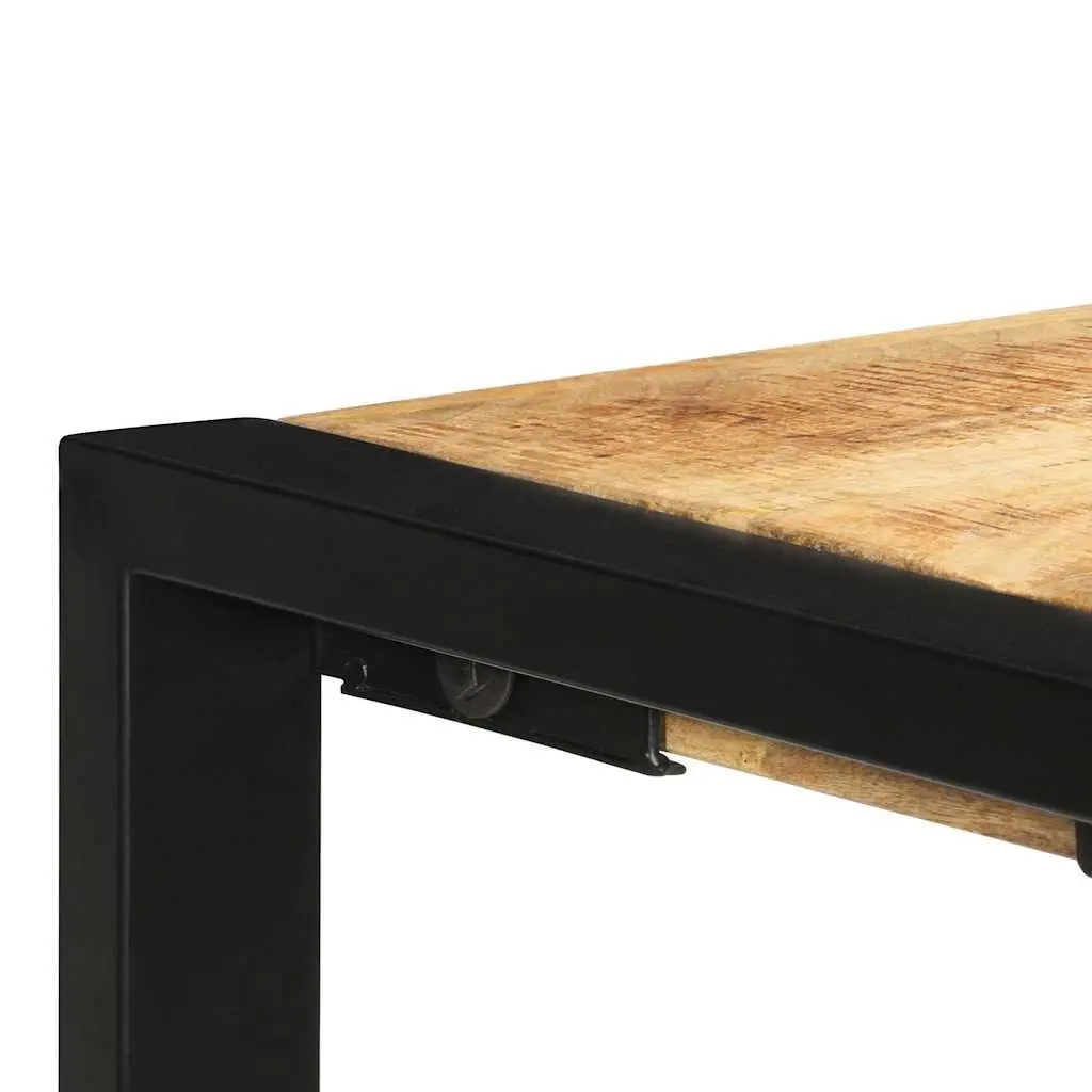 Console Table 110x35x76 cm Solid Mango Wood with Steel Legs End Accent