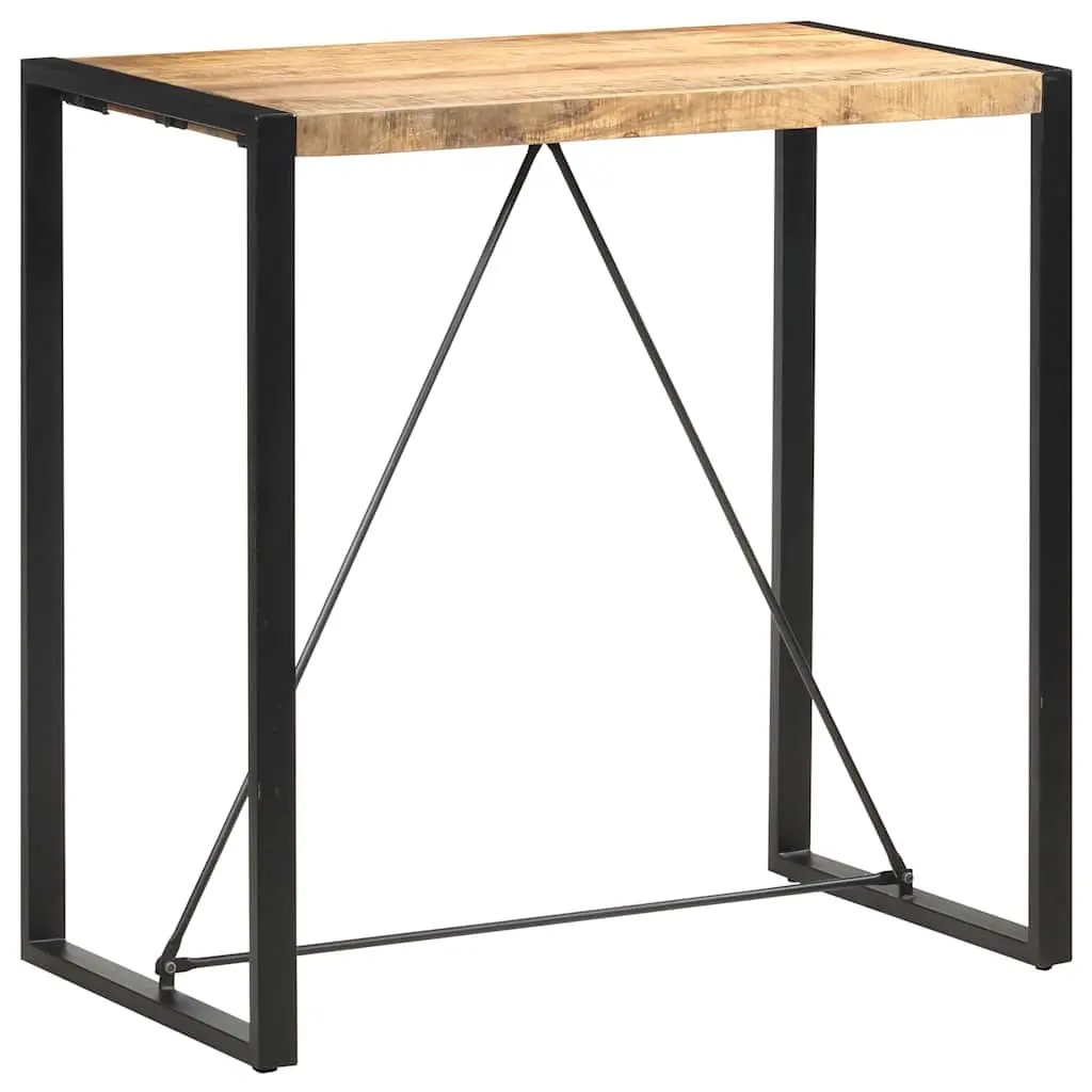 Bar Table 110x60x110cm Solid Mango Wood Kitchen Dining Industrial Retro Style