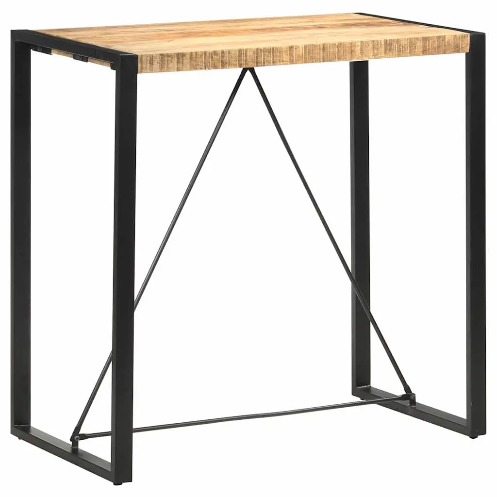 Bar Table 110x60x110cm Solid Mango Wood Kitchen Dining Industrial Retro Style