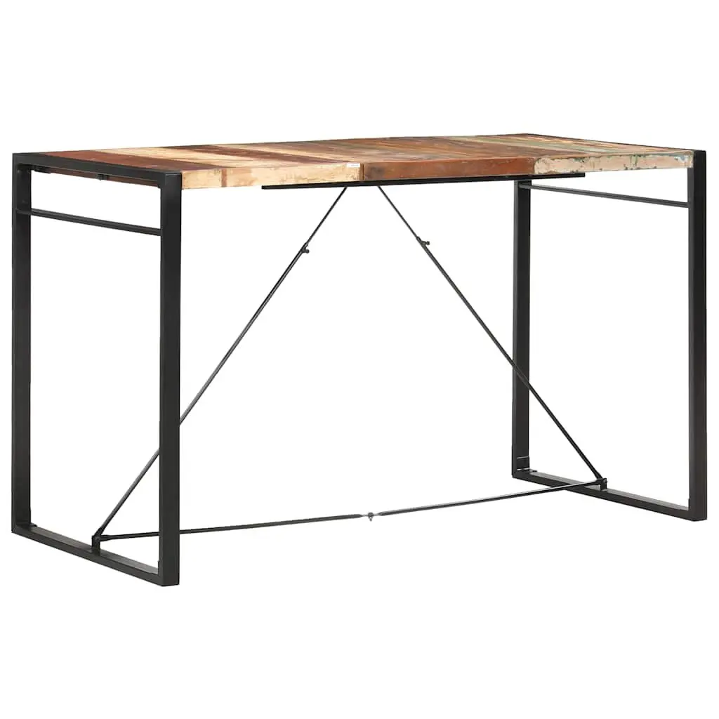 Bar Table 180x90x110 cm Solid Reclaimed Wood Kitchen Dining Room Industrial