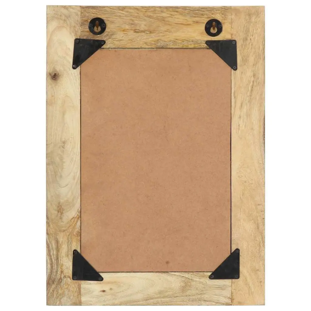 40x55 cm Hand Painted Mirror with Solid Wood Frame