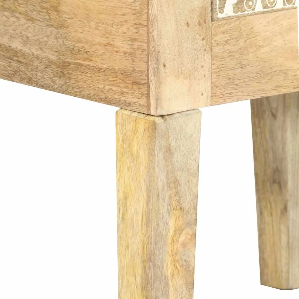 40x30x60cm Handcrafted Solid Mango Wood Nightstand