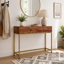 Wooden Console Table Dimensions: 100x35x76 cm
