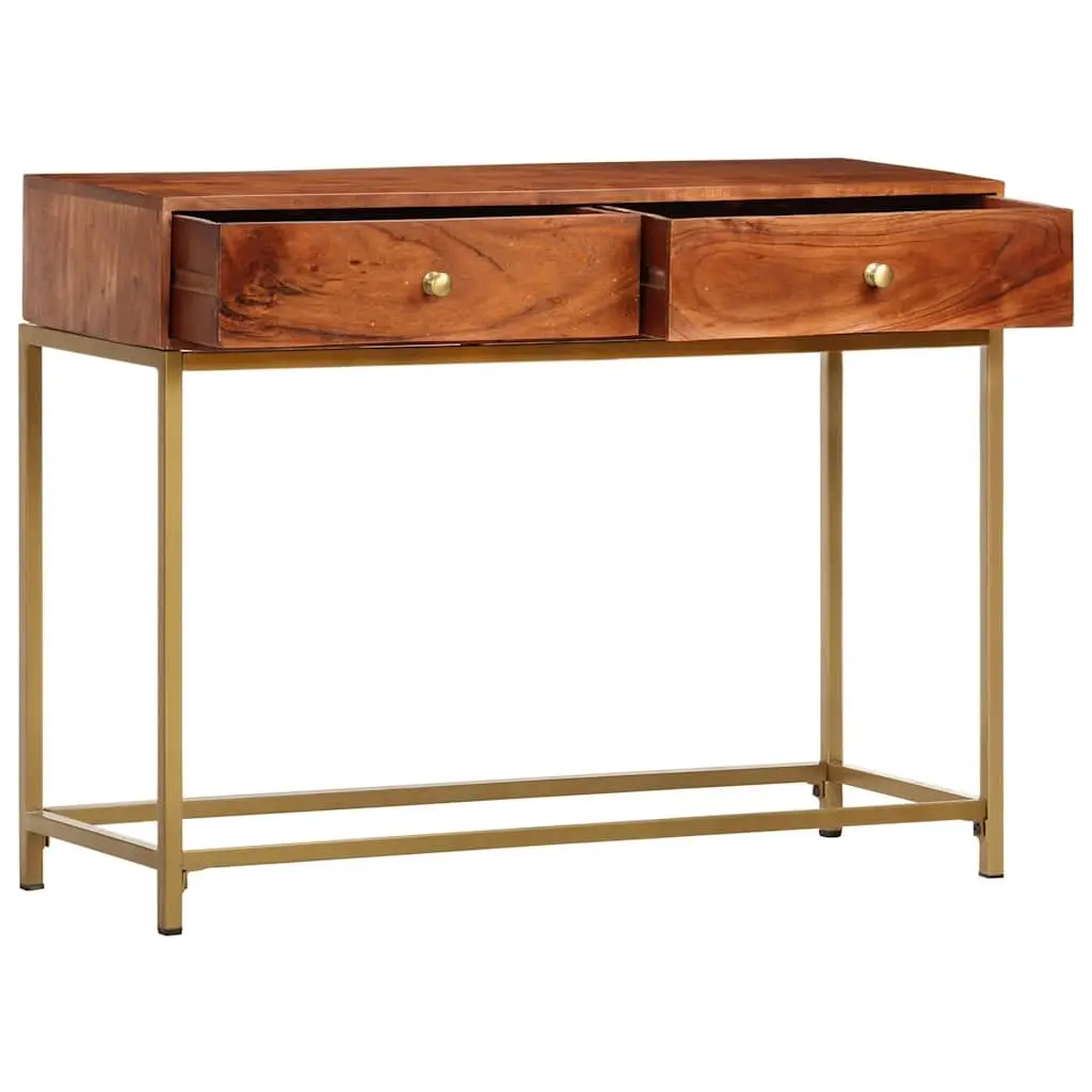 Wooden Console Table 100x35x76 cm Sideboard Storage Drawers Side Entryway