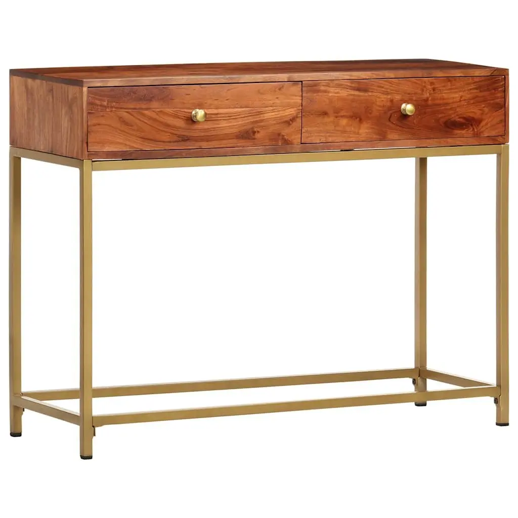 Wooden Console Table 100x35x76 cm Sideboard Storage Drawers Side Entryway