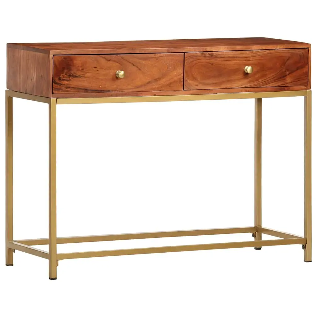 Wooden Console Table 100x35x76 cm Sideboard Storage Drawers Side Entryway