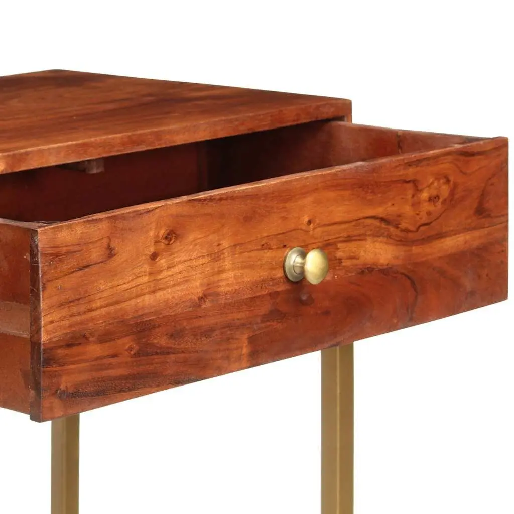 Wooden Console Table 100x35x76 cm Sideboard Storage Drawers Side Entryway