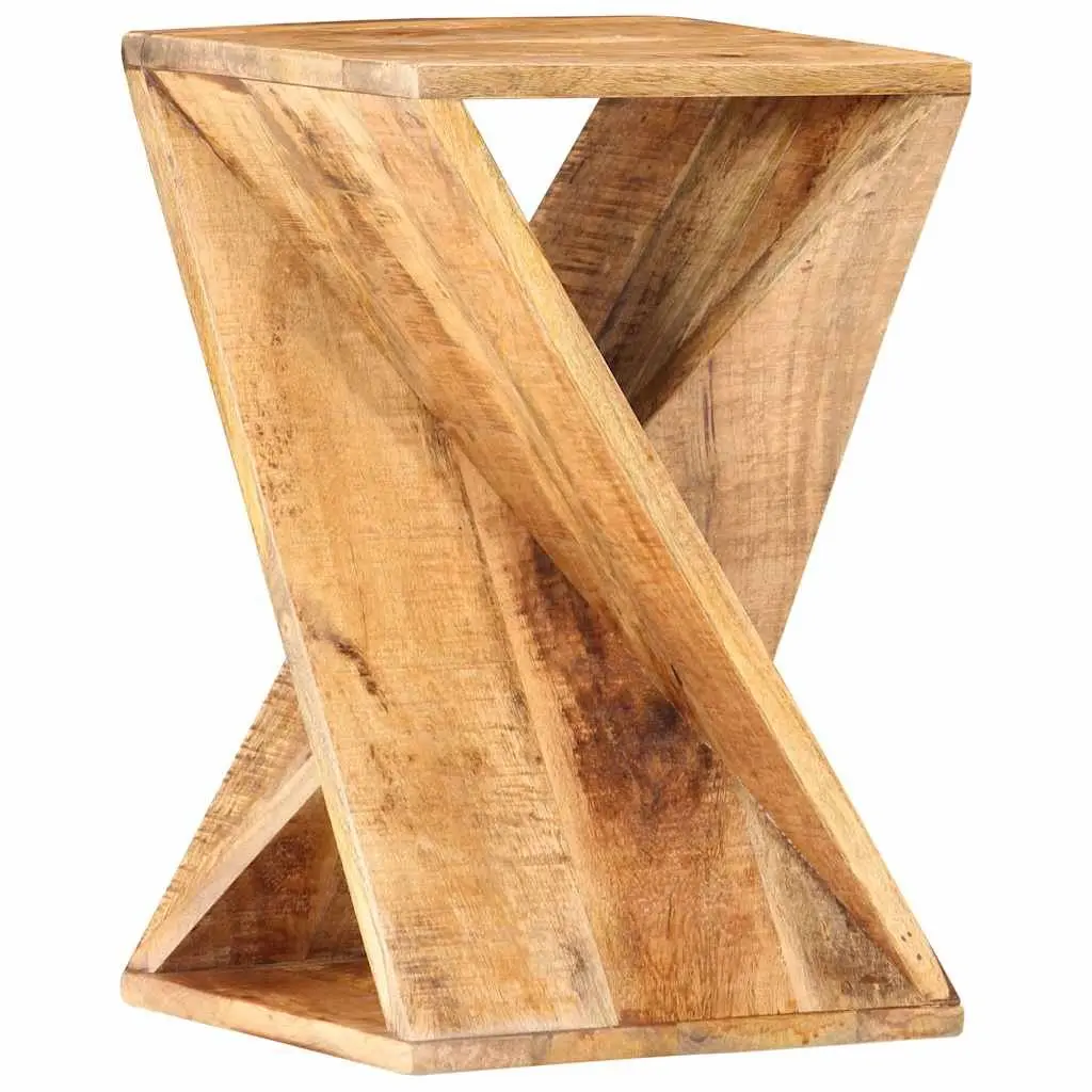 Solid Wood Mango Side Table 35x35x55 cm Accent End Table Nightstand Stool