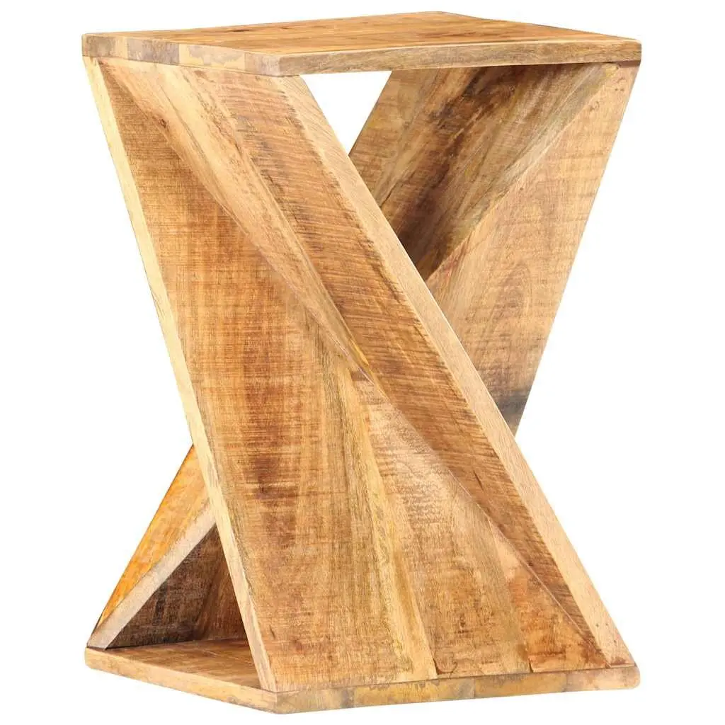 Solid Wood Mango Side Table 35x35x55 cm Accent End Table Nightstand Stool