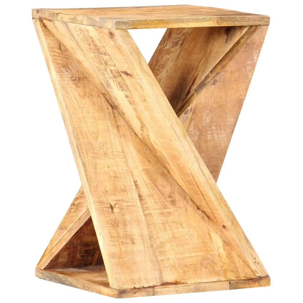 Solid Wood Mango Side Table 35x35x55 cm Accent End Table Nightstand Stool