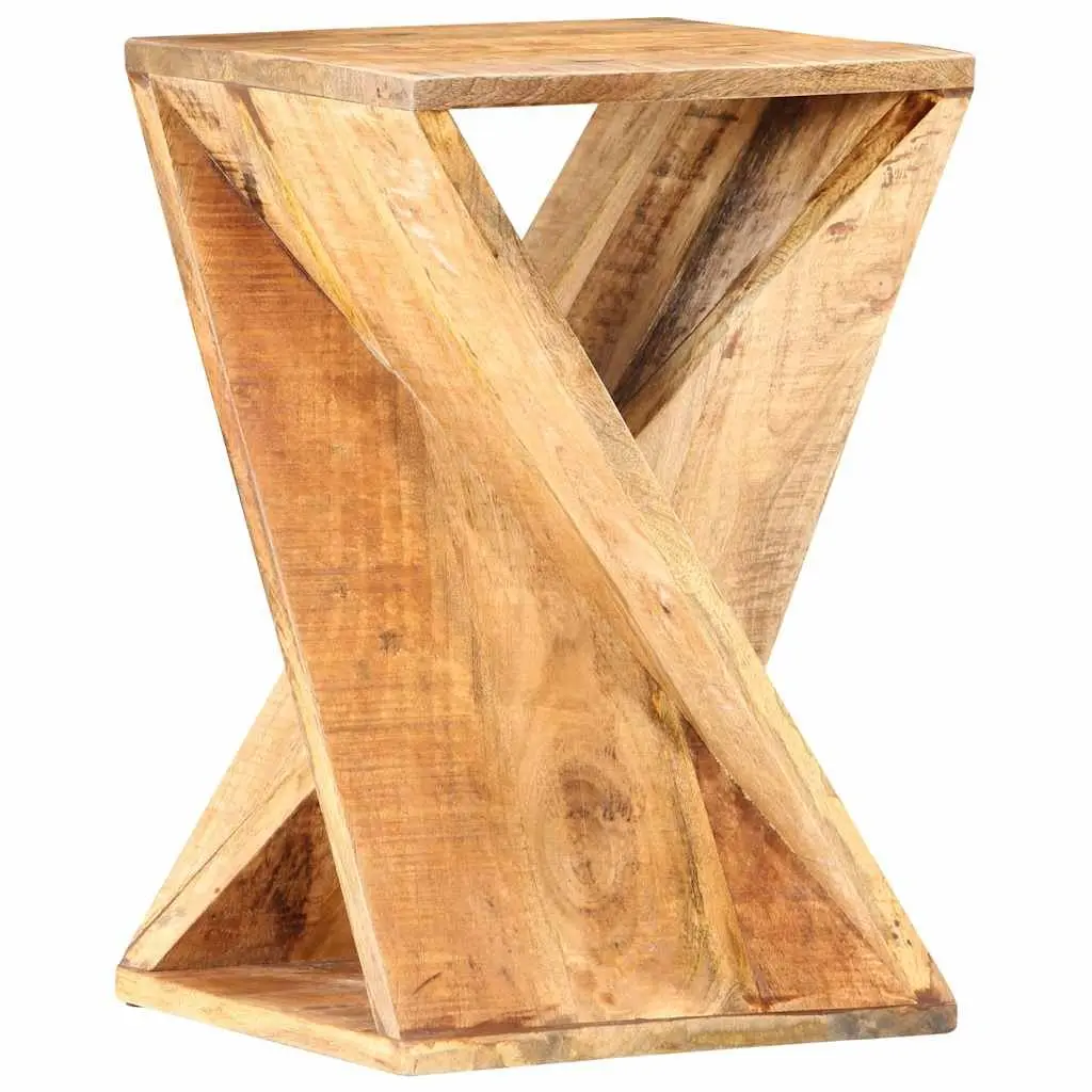Solid Wood Mango Side Table 35x35x55 cm Accent End Table Nightstand Stool