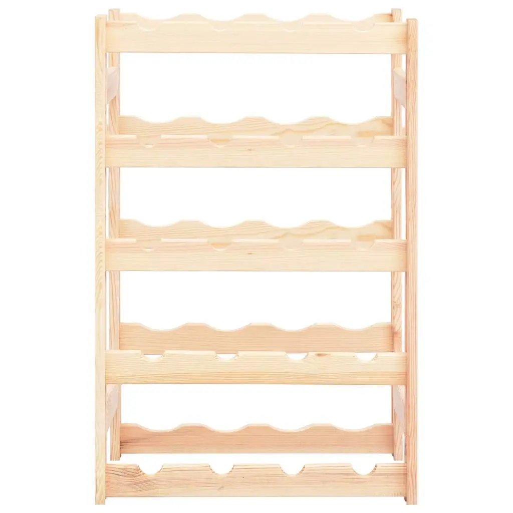 Wine Rack for 20 Bottles Solid Wood Storage Display Stand Holder