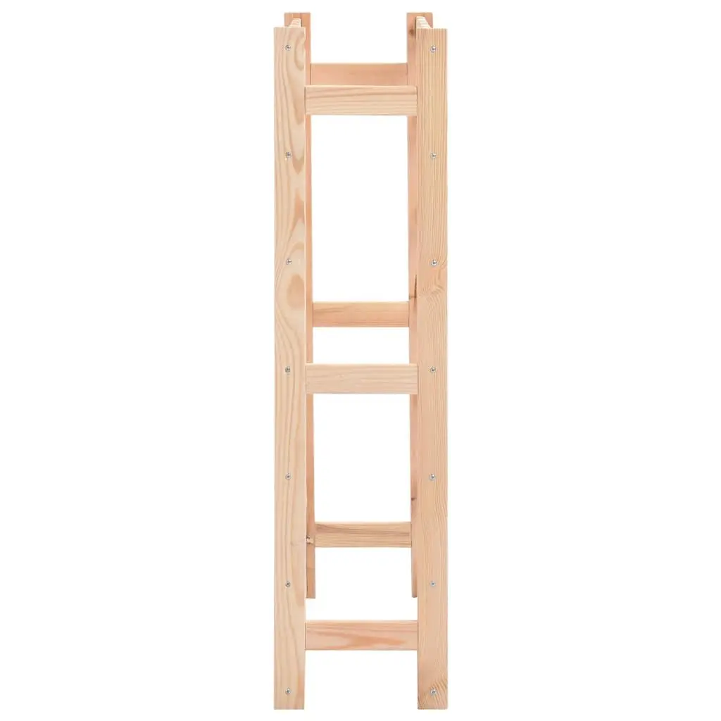 42-Bottle Capacity Wine Rack Made of Solid Pinewood
