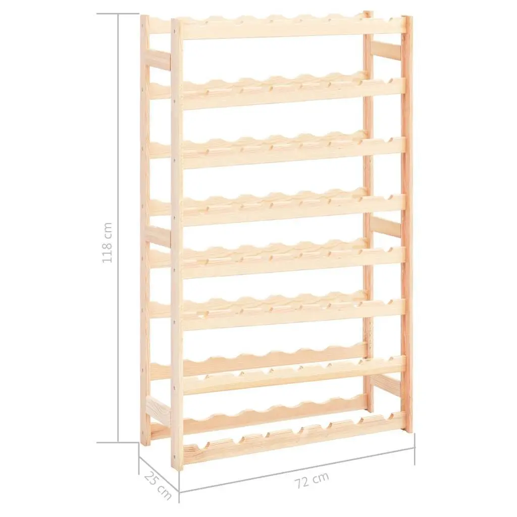 Wine Rack for 56 Bottles Solid Wood Storage Display Cabinet Holder Stand