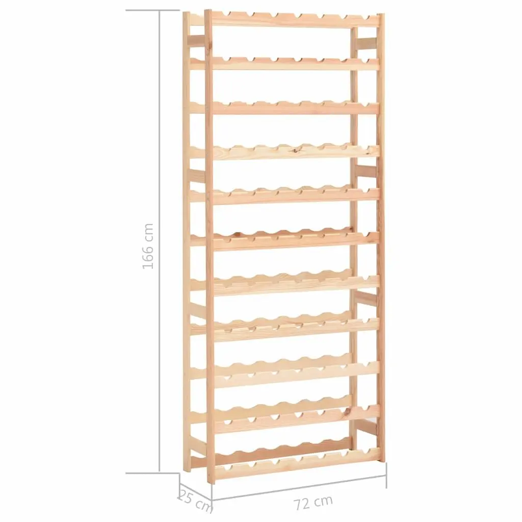 Wine Rack 77 Bottle Solid Wood Storage Display Cabinet Shelf Holder Stand