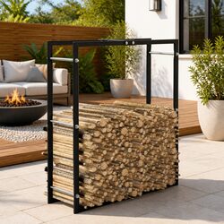 Specifications of Black Steel Firewood Rack for Logs
