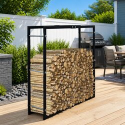 Specifications of Black Steel Log Storage Firewood Rack