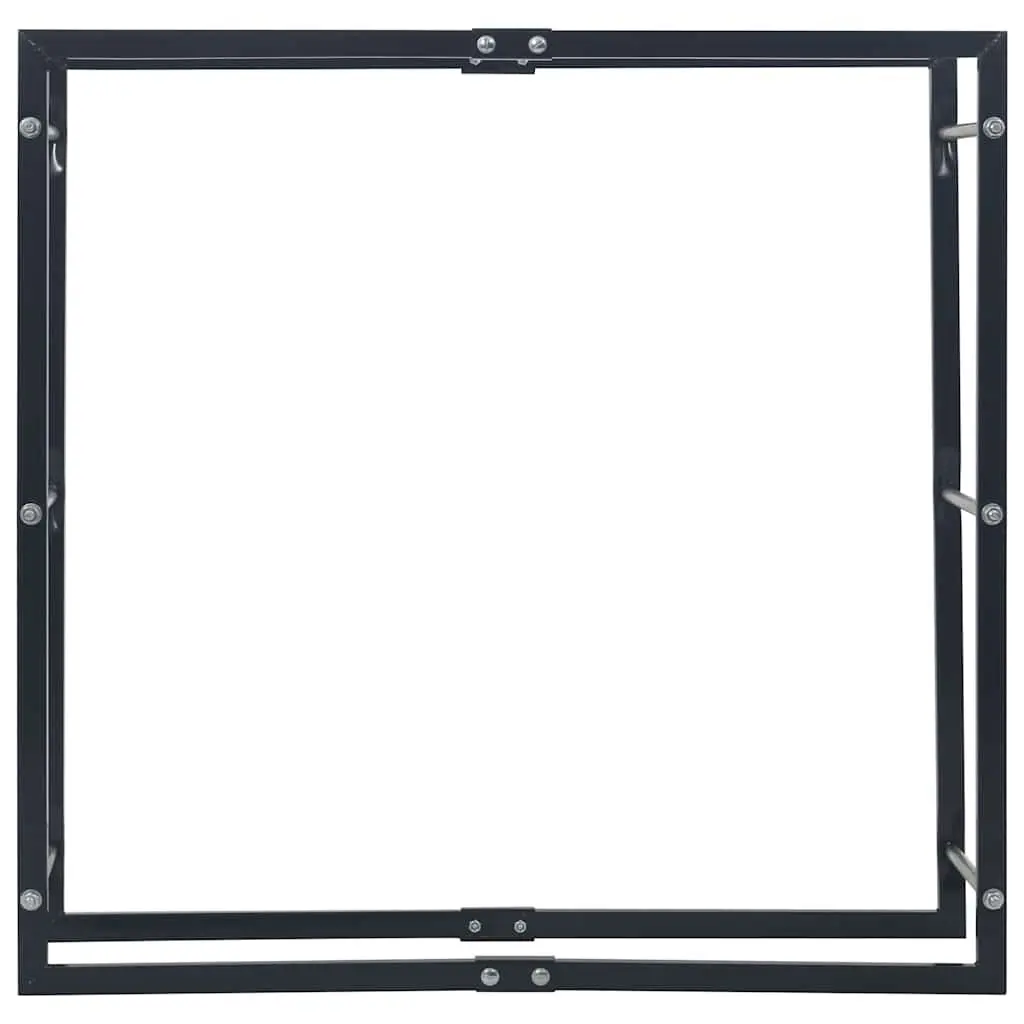 Black Steel Log Storage Firewood Rack