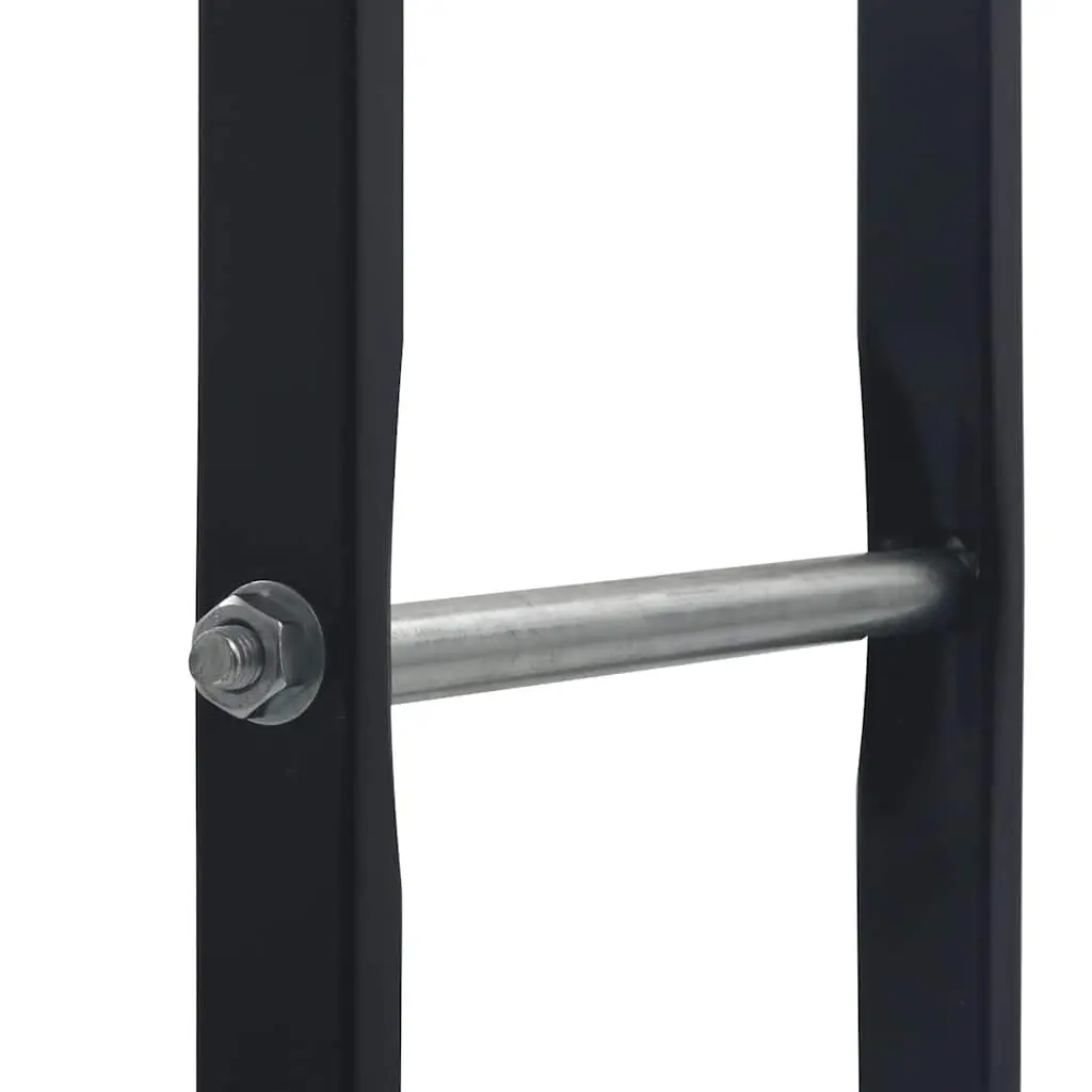 Black Steel Log Storage Firewood Rack