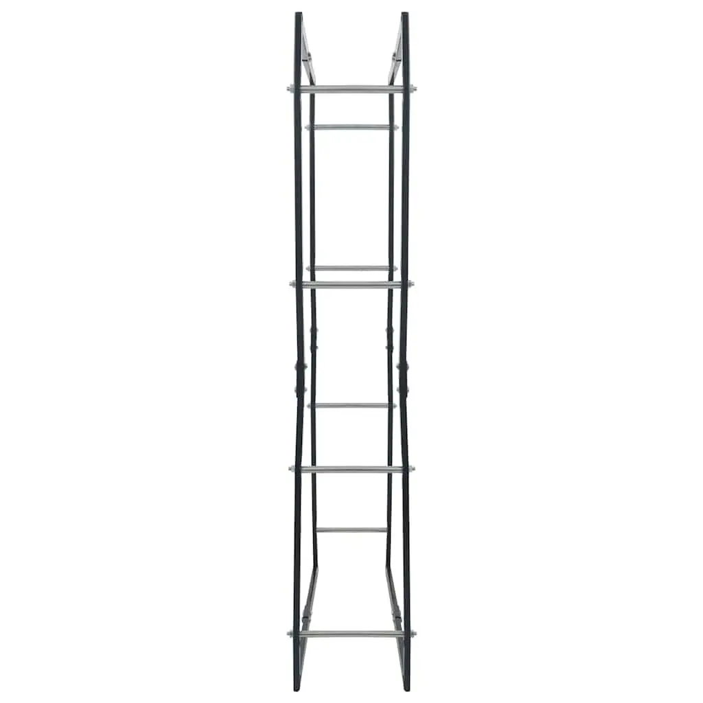 Firewood Rack Black Steel Log Storage Holder Fireplace Wood Stove Accessories
