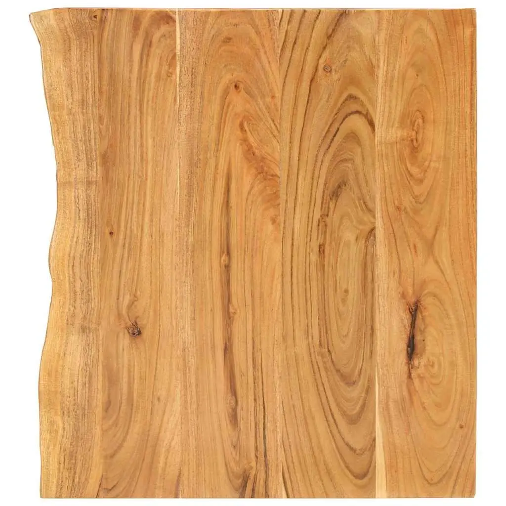 Solid Acacia Wood Bathroom Vanity Top 80x52cm