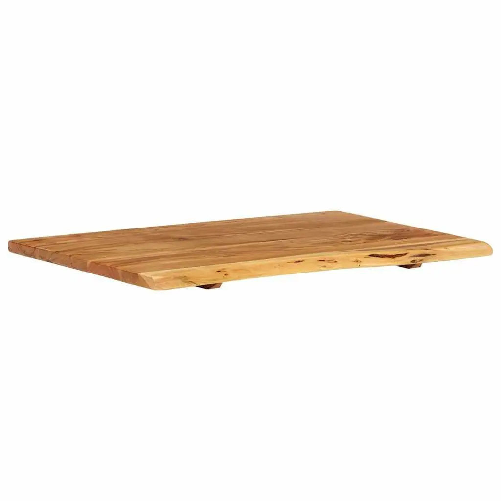 Solid Acacia Wood Bathroom Vanity Top 80x52cm