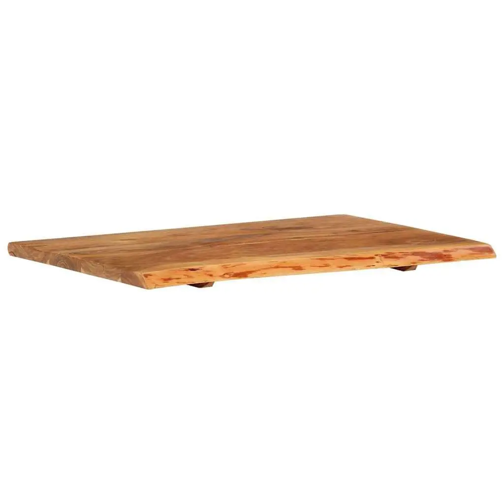 Solid Acacia Wood Bathroom Vanity Top 80x52cm