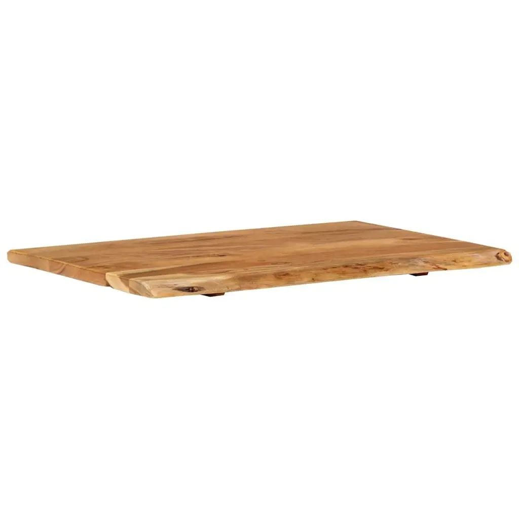 Solid Acacia Wood Bathroom Vanity Top 80x52cm