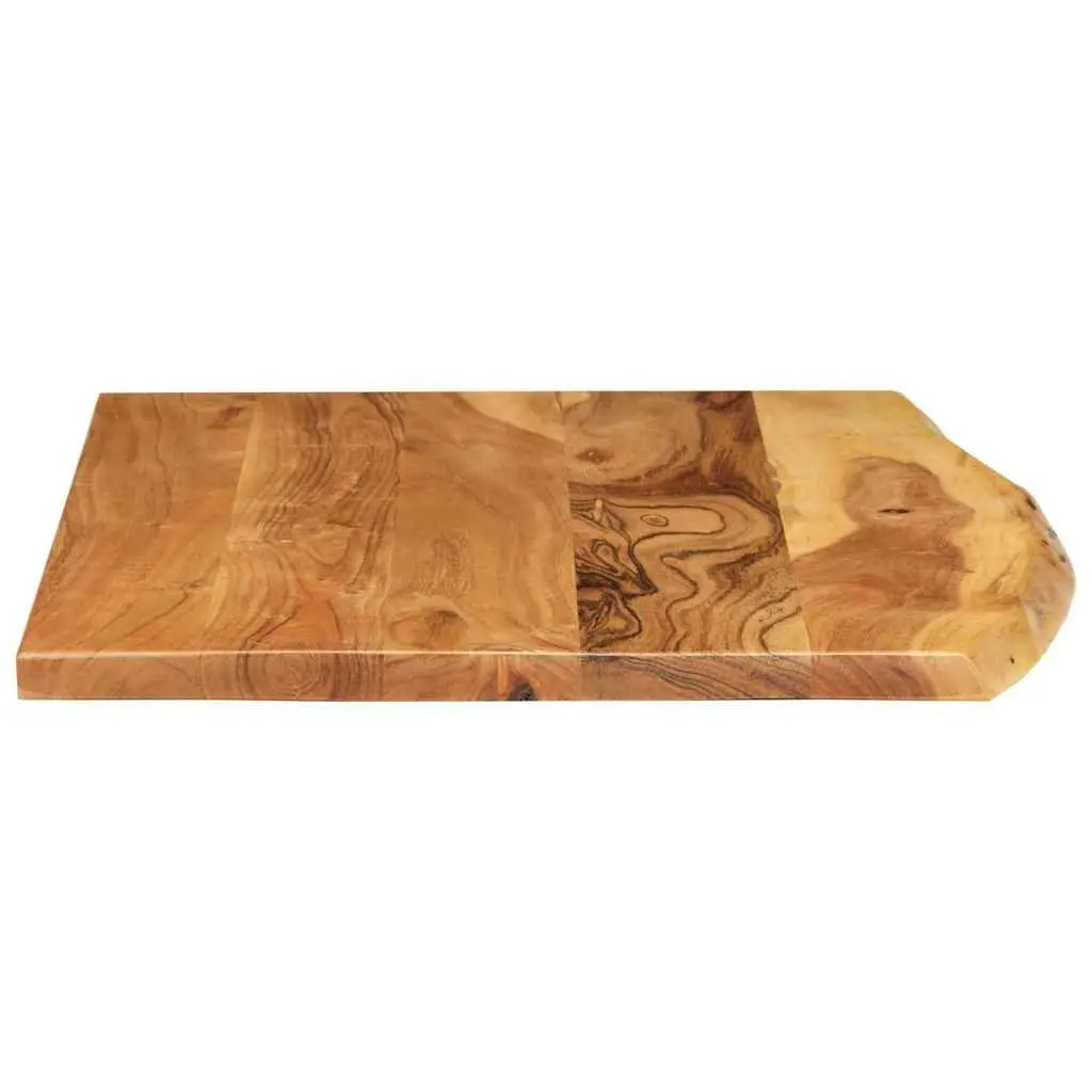 Solid Acacia Wood Bathroom Vanity Top 80x52cm