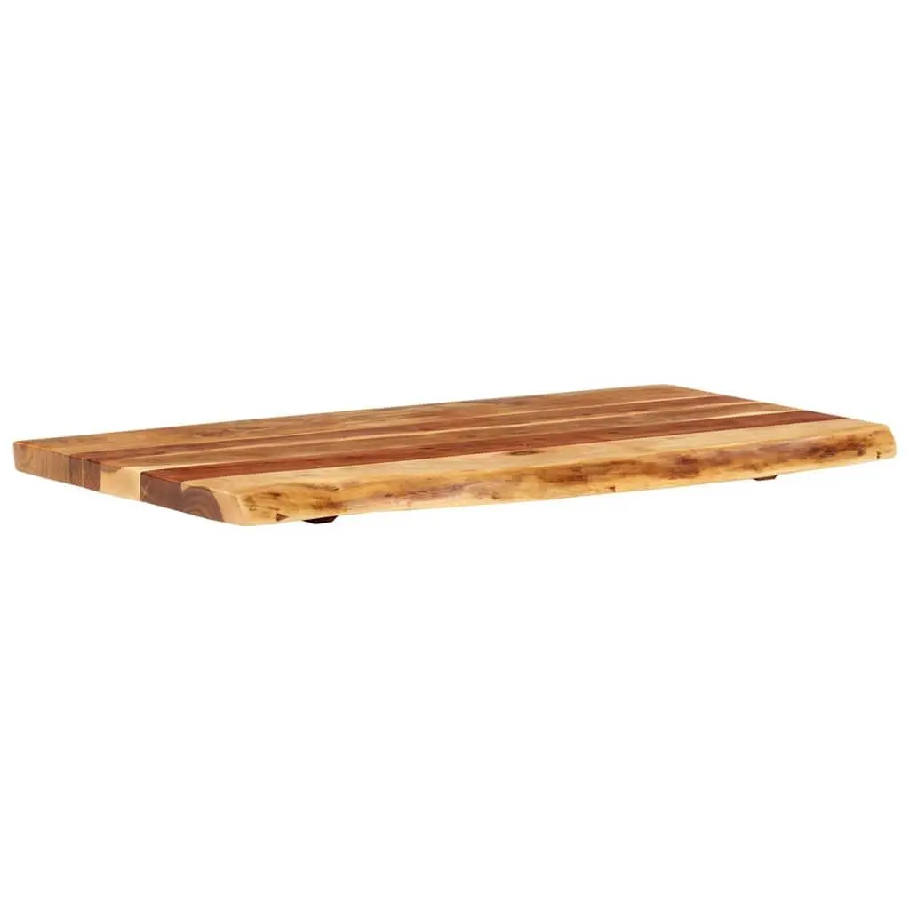 Solid Acacia Wood Vanity Top with Live Edge