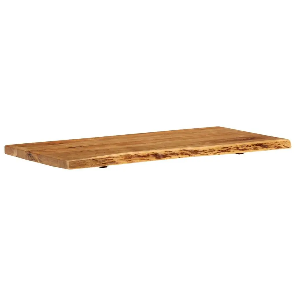 Solid Acacia Wood Bathroom Vanity Top 114x52x4 cm